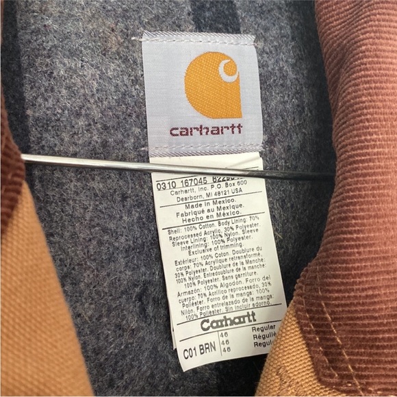 Loose fit firm duck blanket lined chore coat 46 regular NWOT - Picture 3 of 9